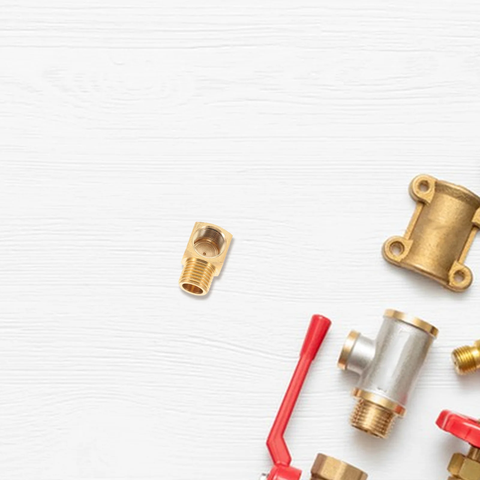 

Brass 90-Degree Elbow Pipe Fitting Internal External Thread Connector Durable Leakproof for Oil Gas Hydraulic Lines