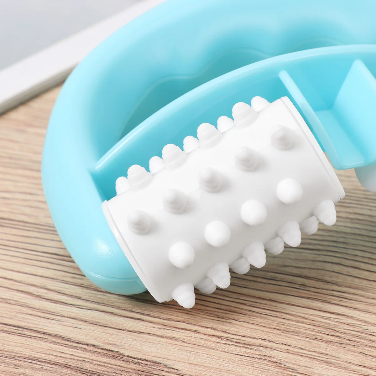 

Body Massage Roller Mitt Massager Blue Durable Tpe ABS PP Increase Blood Flow Relieve Pressure Compact Design Mitt Massager