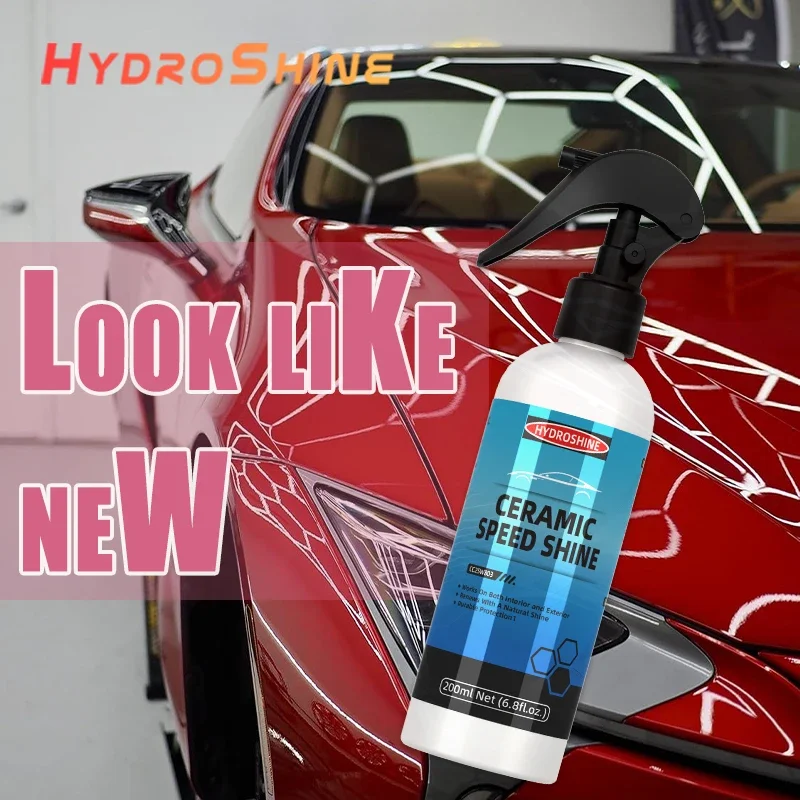 Hydroshine เซรามิค Speed Shine เคลือบสําหรับรถยนต์ป้องกันกันน้ํากันฝุ่นรถ Shine ภาษาโปลิชคํา Black Wax Hydrophobic