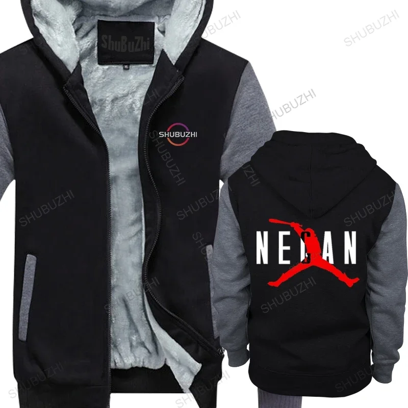 Print zipper Men Boy The Walking Dead Negan Lucille Men warm jacket black Cotton Custom Team Clothing winter hoody drop shipping