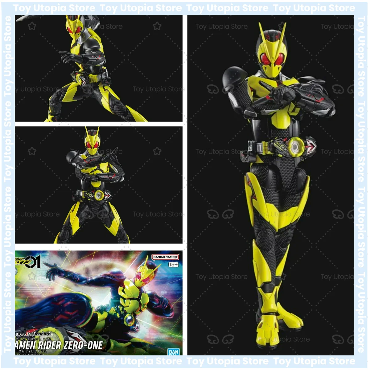 Figura Original de Bandai, Kit de Modelo Kamen Rider, Figura-rise Estándar, Kamen Rider Zero-One, Colección de Modelos