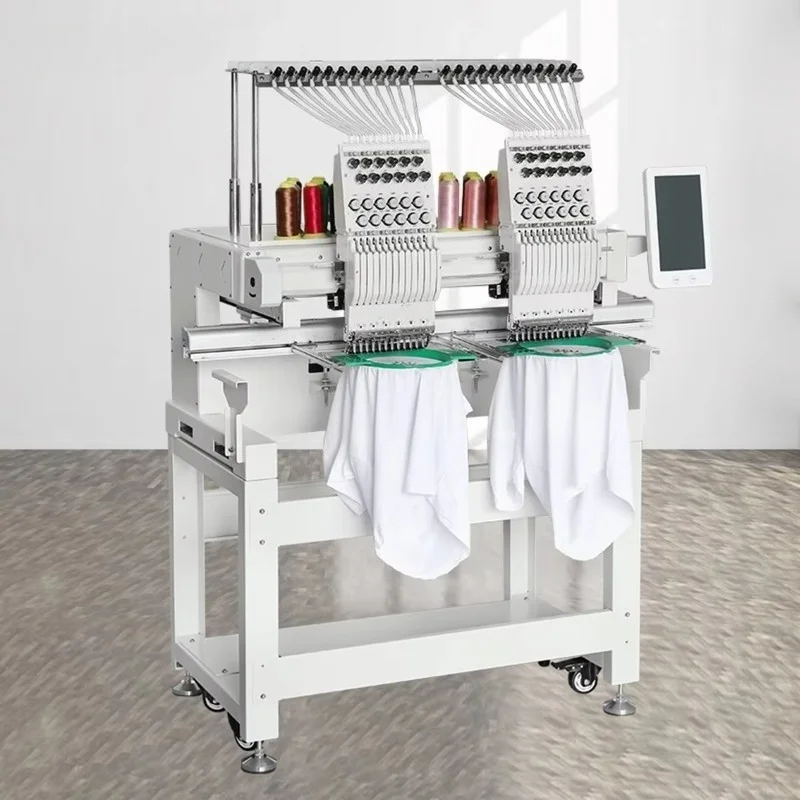 Computerized Automatic Single Head Cap & Flat Embroidery Machine 400x450mm Area 150W 1200RPM for Garment Logo Stitching