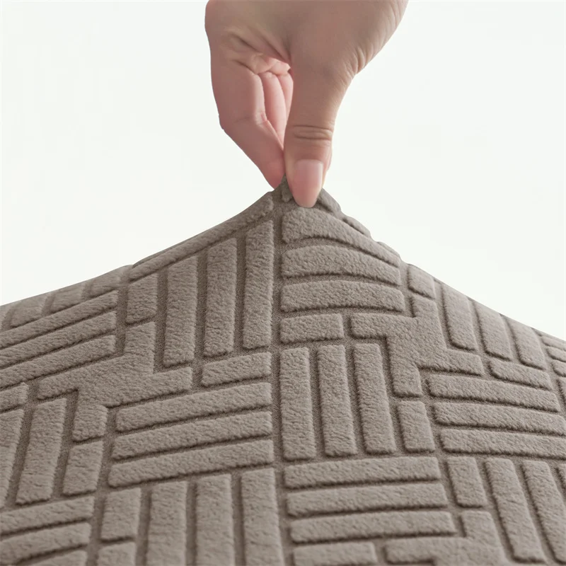 1PC Elastic Tub Sofa Cover Jacquard Single Club Chair Covers Solid Color Sofa Armchair Slipcover for Bar Counter Living Room view 6