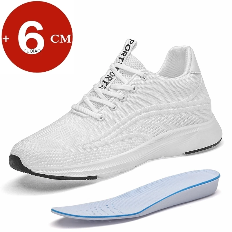

Летние дышащие мужские кроссовки-невидимки для увеличения роста на 6 см, легкие, удобные, нескользящие, повседневные, спортивные