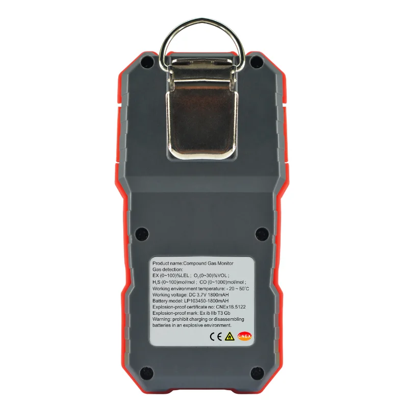4-In-1 Co H 2S O2 Ex Multigas Gas Draagbare Gasdetector Voor Huishoudelijk Gebruik