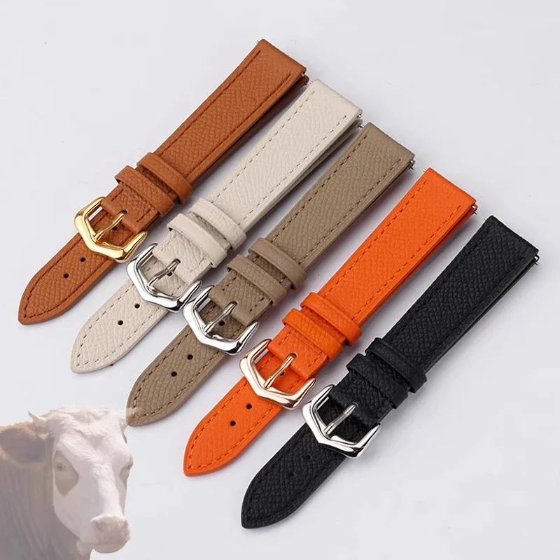 Per Cartier Tank SOLO London Clé de Cinturino in pelle di vacchetta cinturino a sgancio rapido nero marrone bianco grigio uomo donna14 16 18 20mm