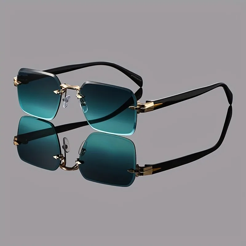 Men's and Women's Fashionable Frameless Gradient Sunglasses, Summer Travel Style Sunglasses