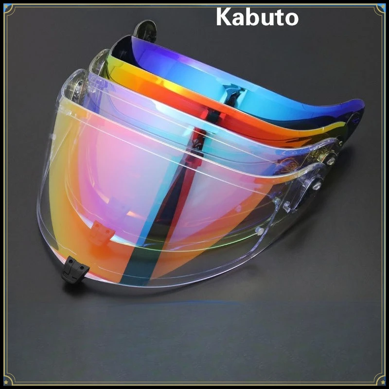 Motorcycle Helmet Lens Anti-Fog Color Changing Visor Sticker Universal Fit for KABUTO Air Knife 5 Helmet Mirror Accessories