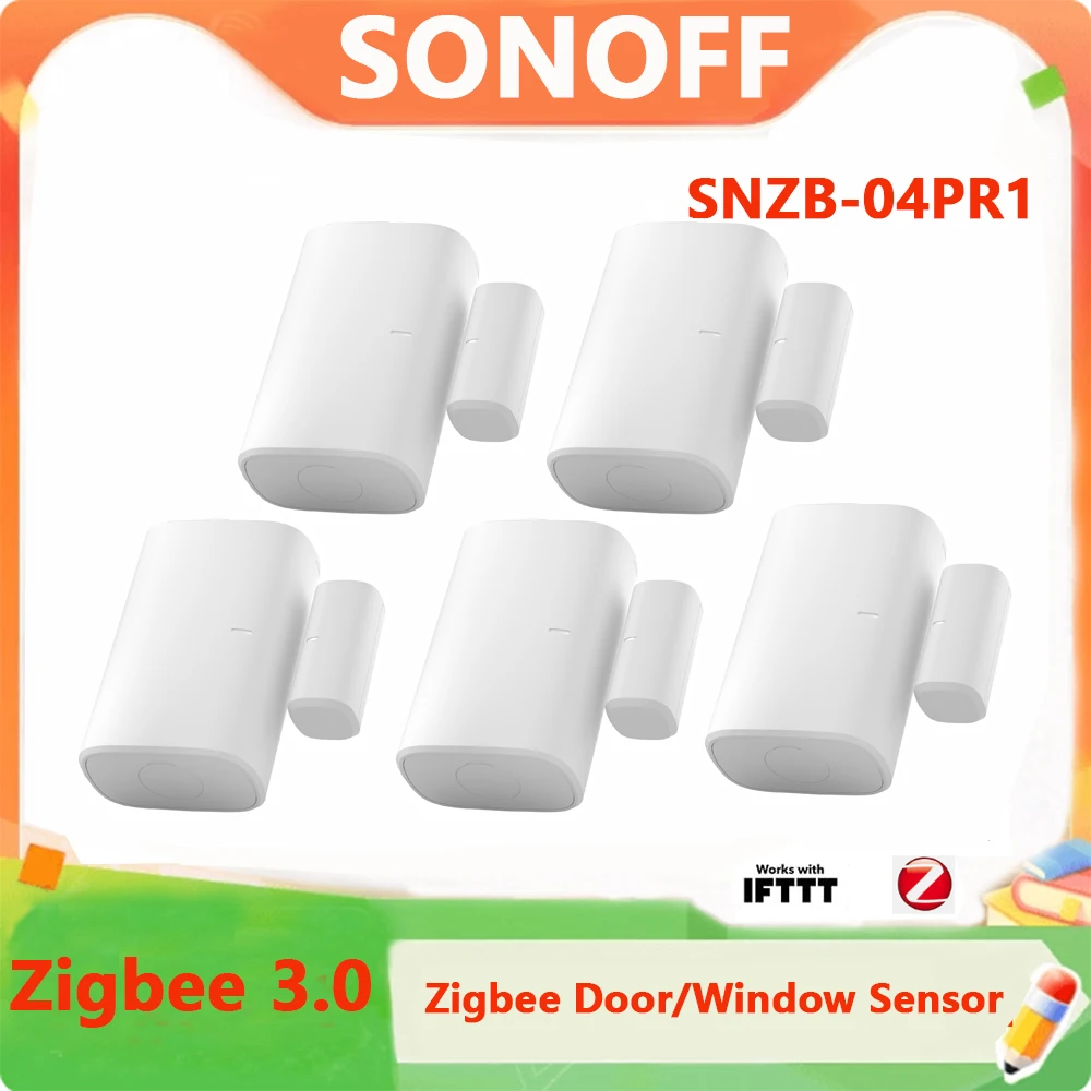 SONOFF SNZB-04PR1 Zigbee 3.0 Door/ Window Sensor Monitoring Tamper Alert Local Smart Scene Control Need Zigbee Hub Smart Home