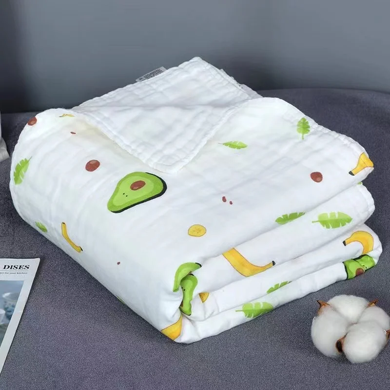 Baby Bath Towel Pure Cotton Super Soft Gauze Newborn Is Covered by Children Blanket Four Seasons Chil