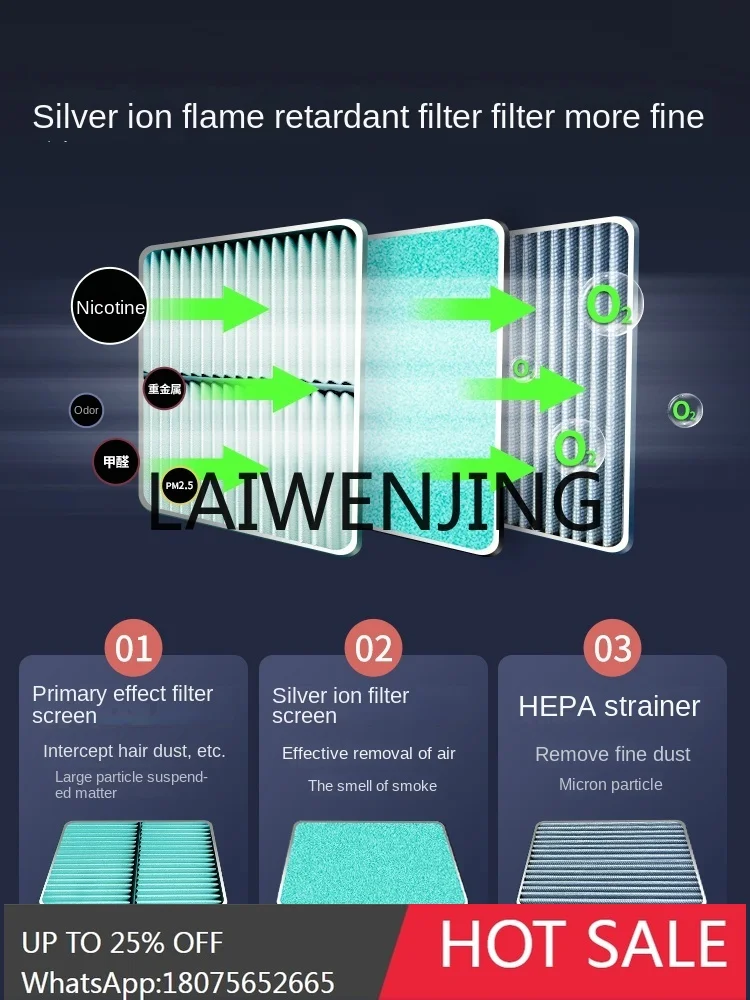 RWJ Ashtray High-Grade Car Technology Smart Air Purifiers
