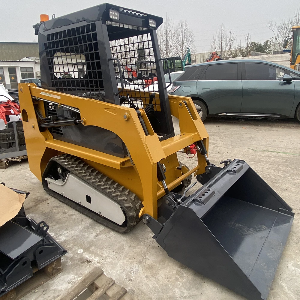 New Generation Electric Compact Loader Mini Skid Steer With 4 Functions For Eco Friendly Urban Projects And Cleaning