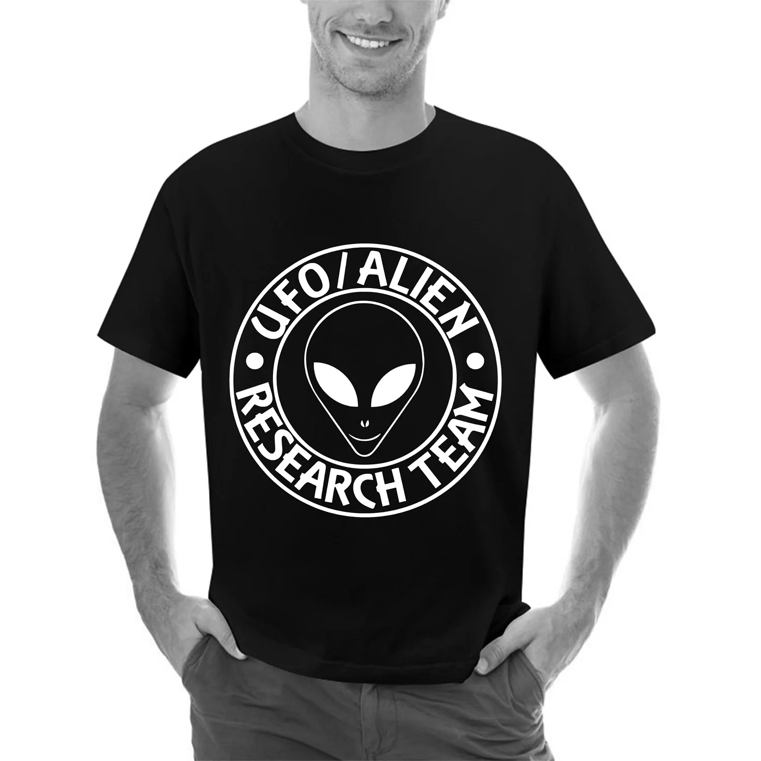 UFO ALIEN  SHIRT S-XXXL RESEARCH TEAM ROSWELL PARANORMAL SPACE UFOLOGY