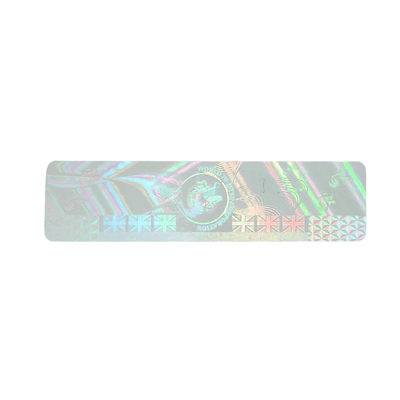 

Personalise Heat Transfer Transparent Laminate PVC Card Transferable Holographic Labels Stickers Roll Security