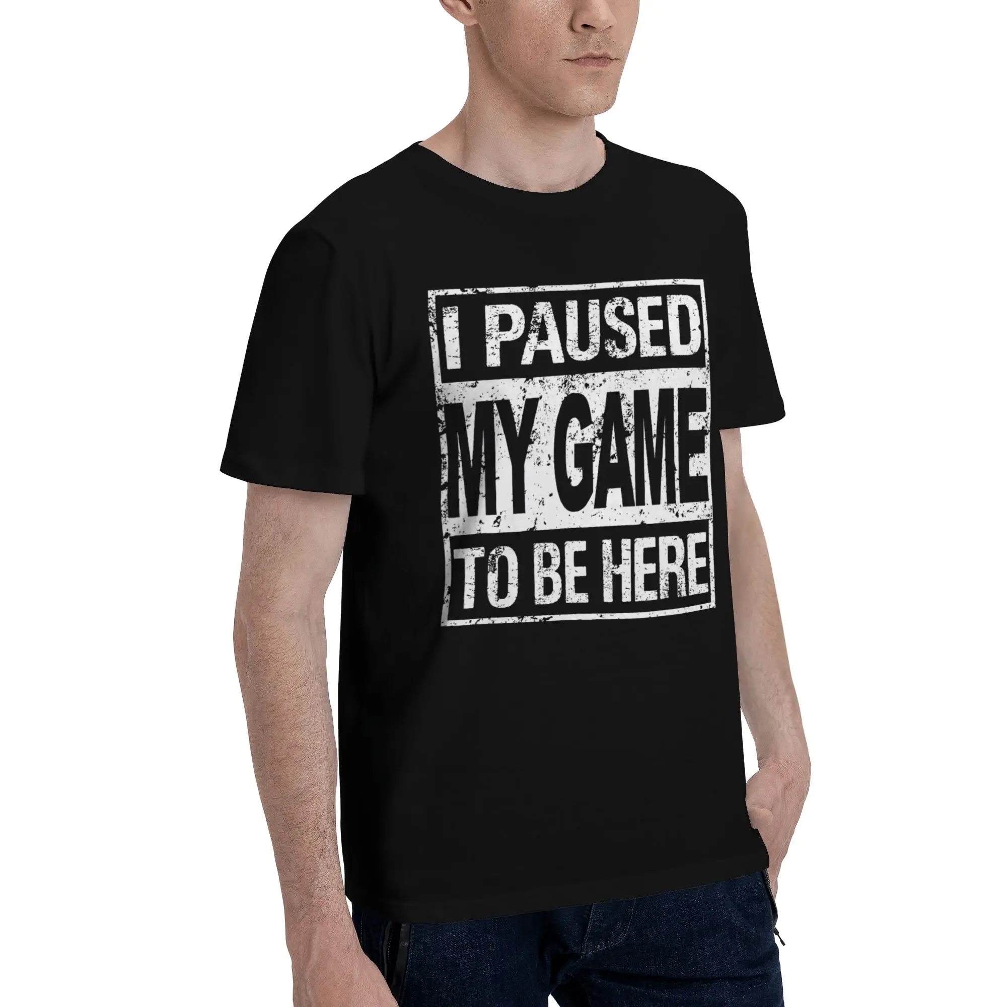 Summer I Paused My Game To Be Here T Shirt for Men Women  Cotton T-shirts Short Sleeve Clothes