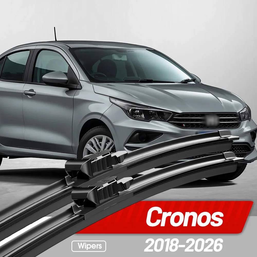 Para Fiat Cronos 2018-2026, Escobillas Limpiaparabrisas Delanteras, Accesorios para Ventanas, 24"16" 2025 2024 2023 2022 2021 2020 2019