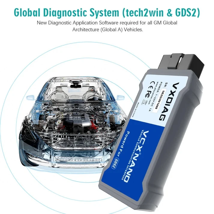 VXDIAG NANO Pro For GM/Chevrolet/Buick VXDIAG GDS2 Tech2win ECU Programming Obd2 Diagnostic Tools WIFI Scanner