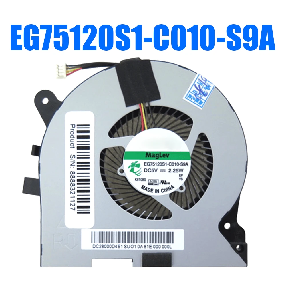 For Lenovo For Legion Y720-15IKB 81CQ 5F10P96583 EG75120S1-C010-S9A DC5V Laptop Fan (Only One)
