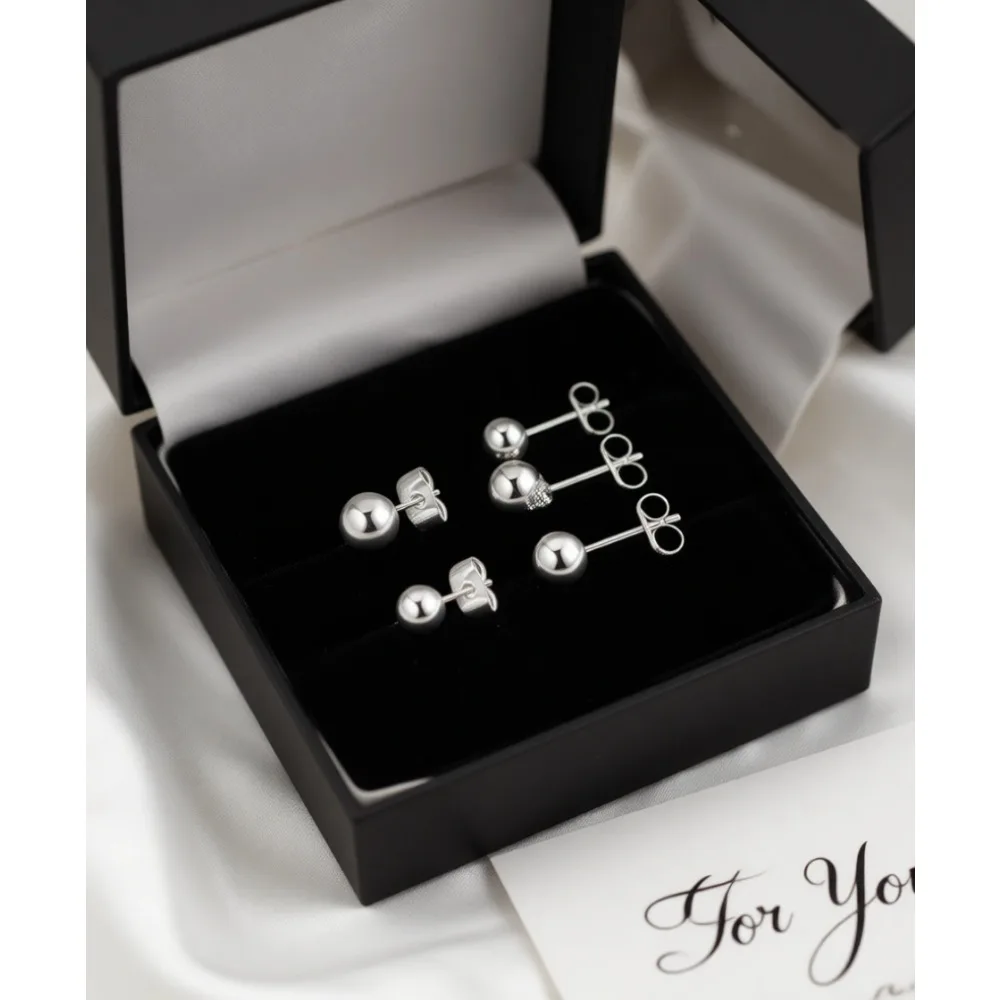 

Гипоаллергенные серьги-гвоздики из серебра 925 пробы, круглые, миниатюрные, 5 пар, 2 мм, 3 мм, 4 мм, 5 мм, 6 мм, для нескольких проколов