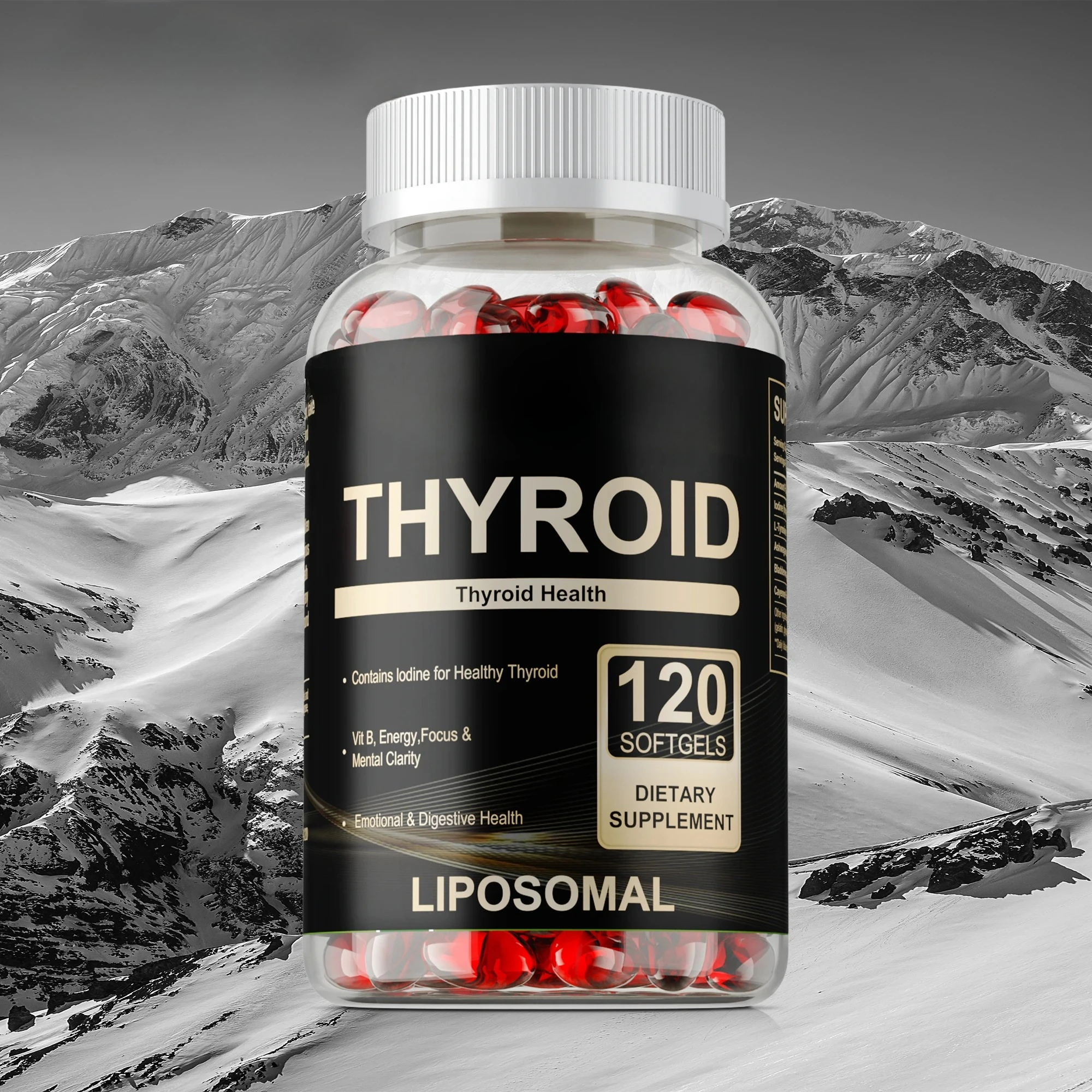 Thyroid Support - Reduce Fatigue, Promote Digestive & Thyroid Health, Improve Energy and Focus, Metabolism - Non-GMO