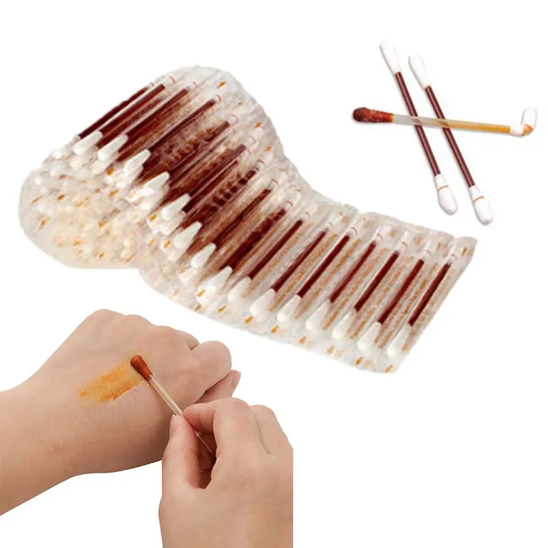 

Уличная палочка первой помощи, одноразовая йодная ватная палочка, медицинский спирт, экстренное лечение ран, путешествия, уход за синяками на открытом воздухе