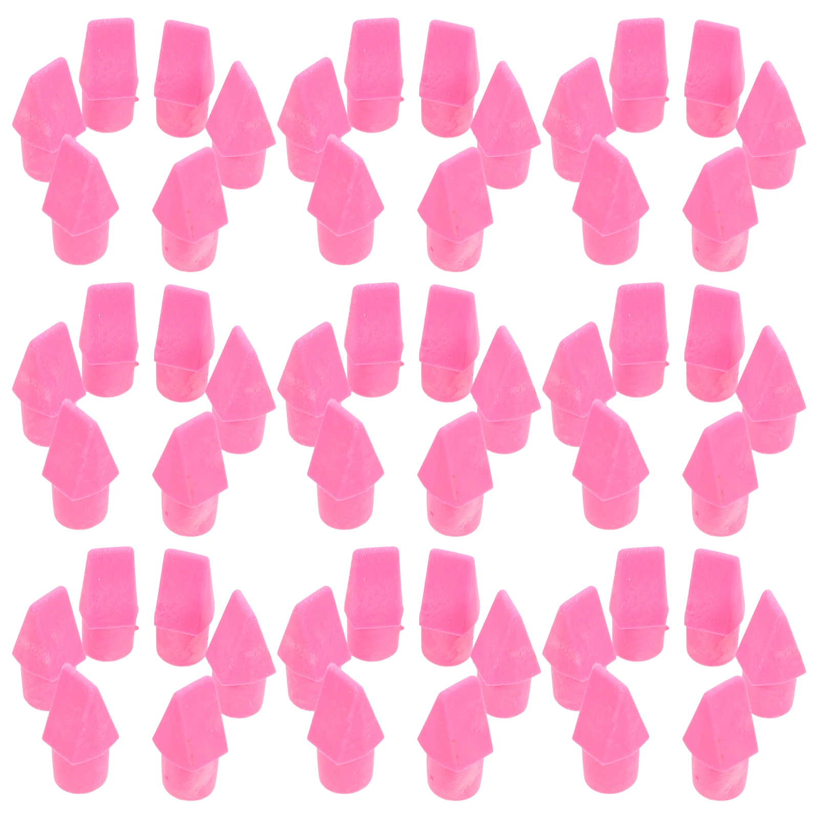 

120 Pcs Pencil Eraser Caps Cool Jacket Toppers for Kids Rosy Student School Supplies Versatile Easy Erasing Protective