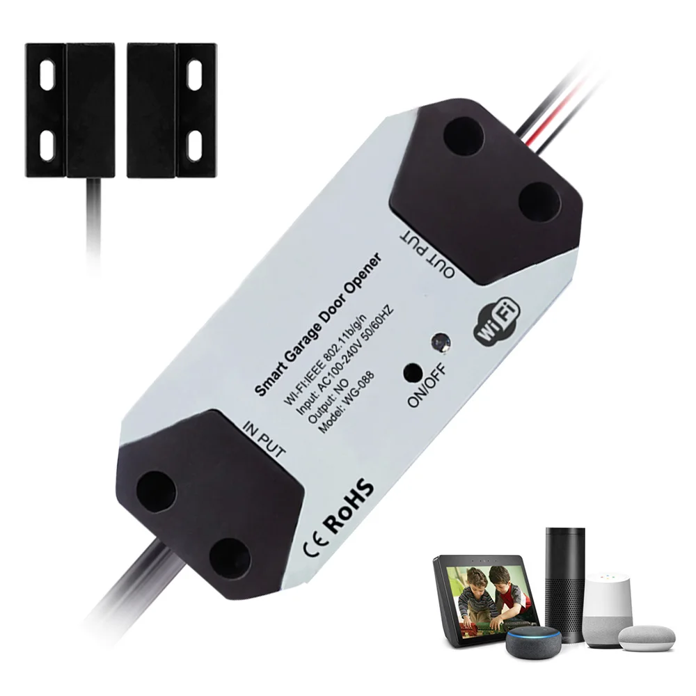 Tuya Zigbee Smart Garage Door Opener Controller automatico per porta Wrok con Smart Life Alexa e Google Home APP Controllo vocale