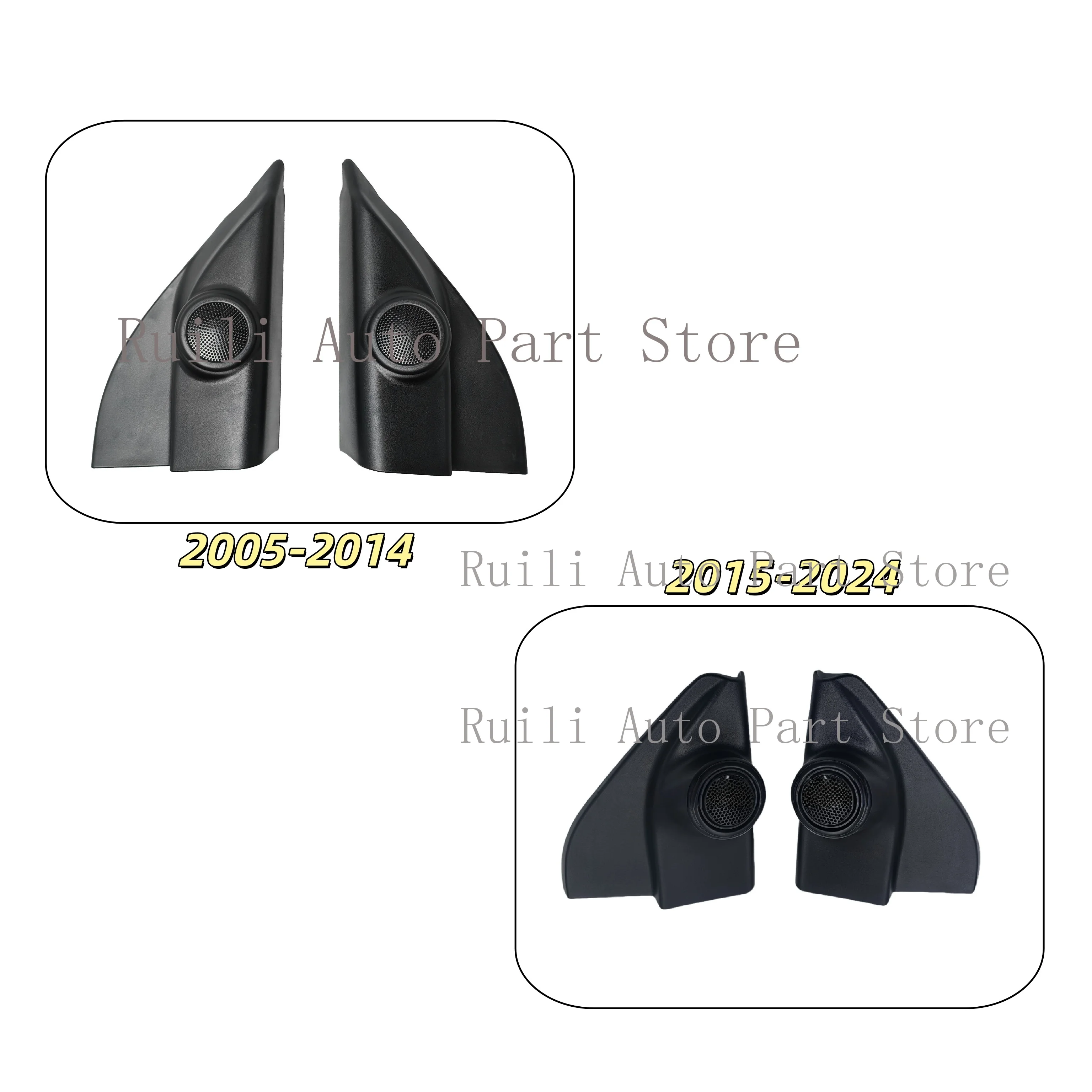 Car Tweeter Speaker Cover Mounts Designed for Toyota Hilux Models 2005to 2014, Without Battery, Lid