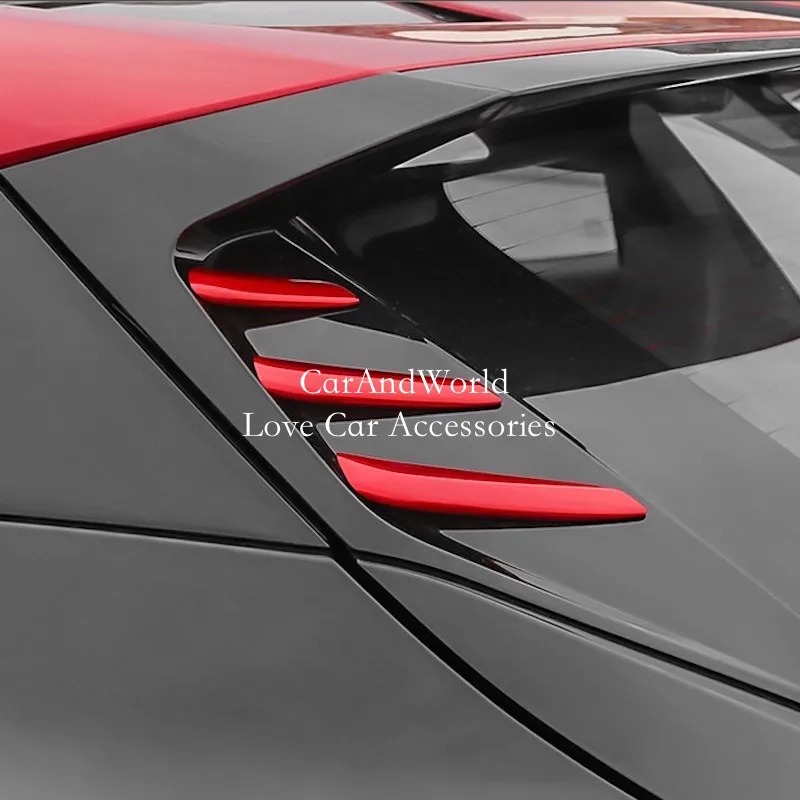 

ABS Chrome Rear Trunks Tail Wing Triangle Frame Cover Trims Car Decorative Accessories For Changan UNIT UNI-T 2020-2025