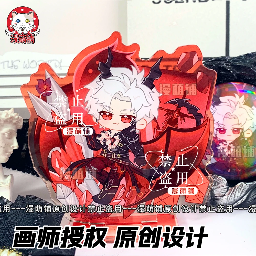 أنيمي الحب والمساحة العميقة سيلوس تأثيري الدائمة علامة الليزر شارة الاكريليك حامل الشكل شعار حلية قلادة بروش الإكسسوار