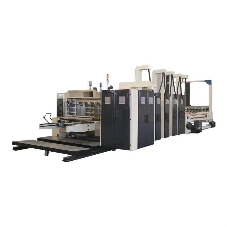 Automatic High Speed Carton Making Printing Machine with Slotting Die Cutting Box Maker Machinery Price view 2