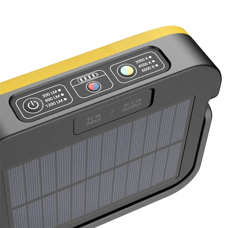 Lámpara Solar de emergencia para acampada al aire libre, iluminación portátil, impermeable, USB, para instalación en sitio de construcción, novedad