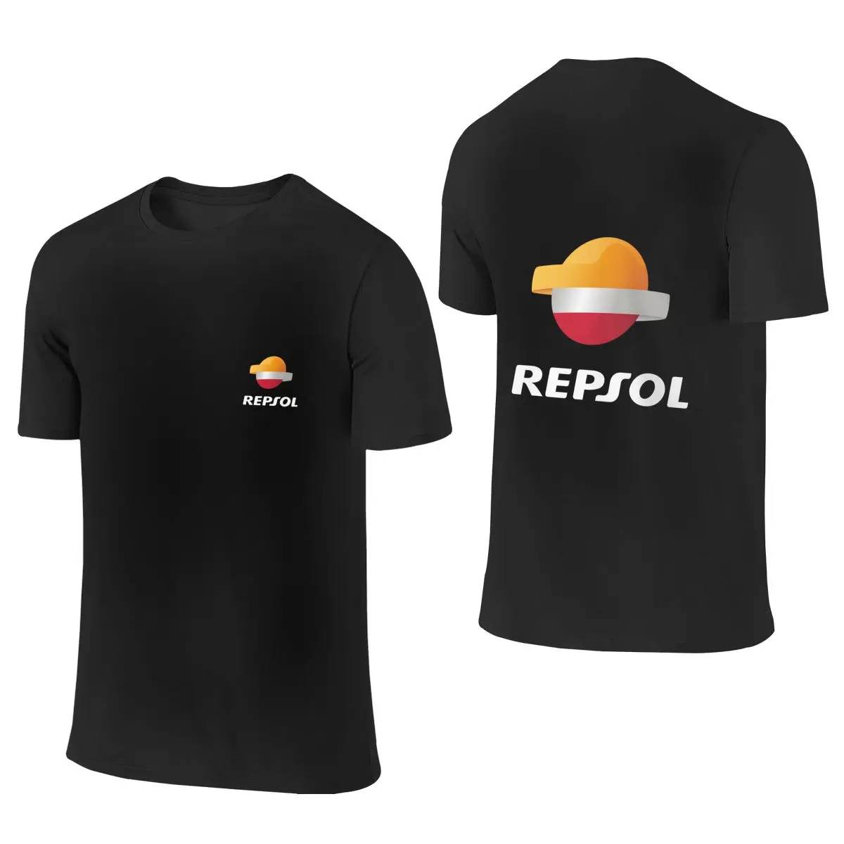 

Repsol Men's Short Sleeve T-shirt Round Neck 100% Cotton T shirt S-6XL