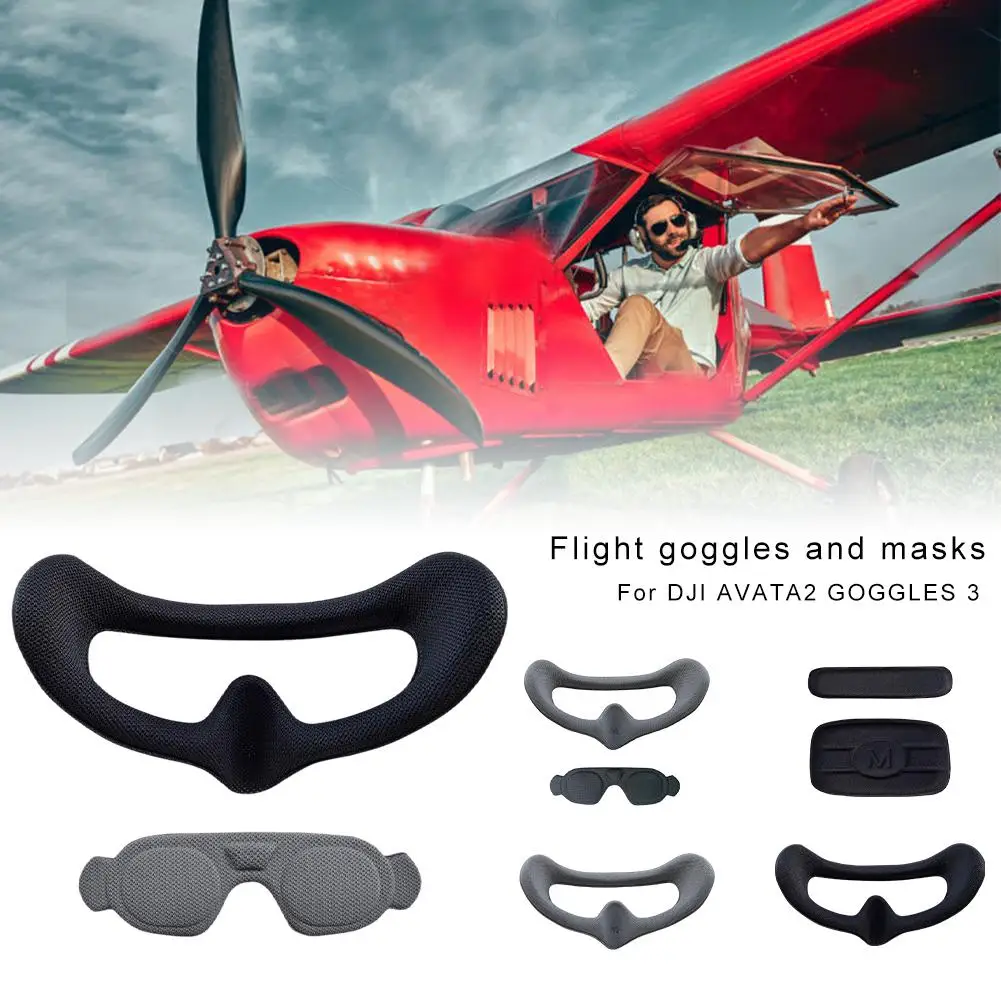 Sponge Eye Pad & Lens Protector for Avata 2 Goggles 3 Soft Face Cushion Cover Washable Avata 2 Drone Accessories R2W9