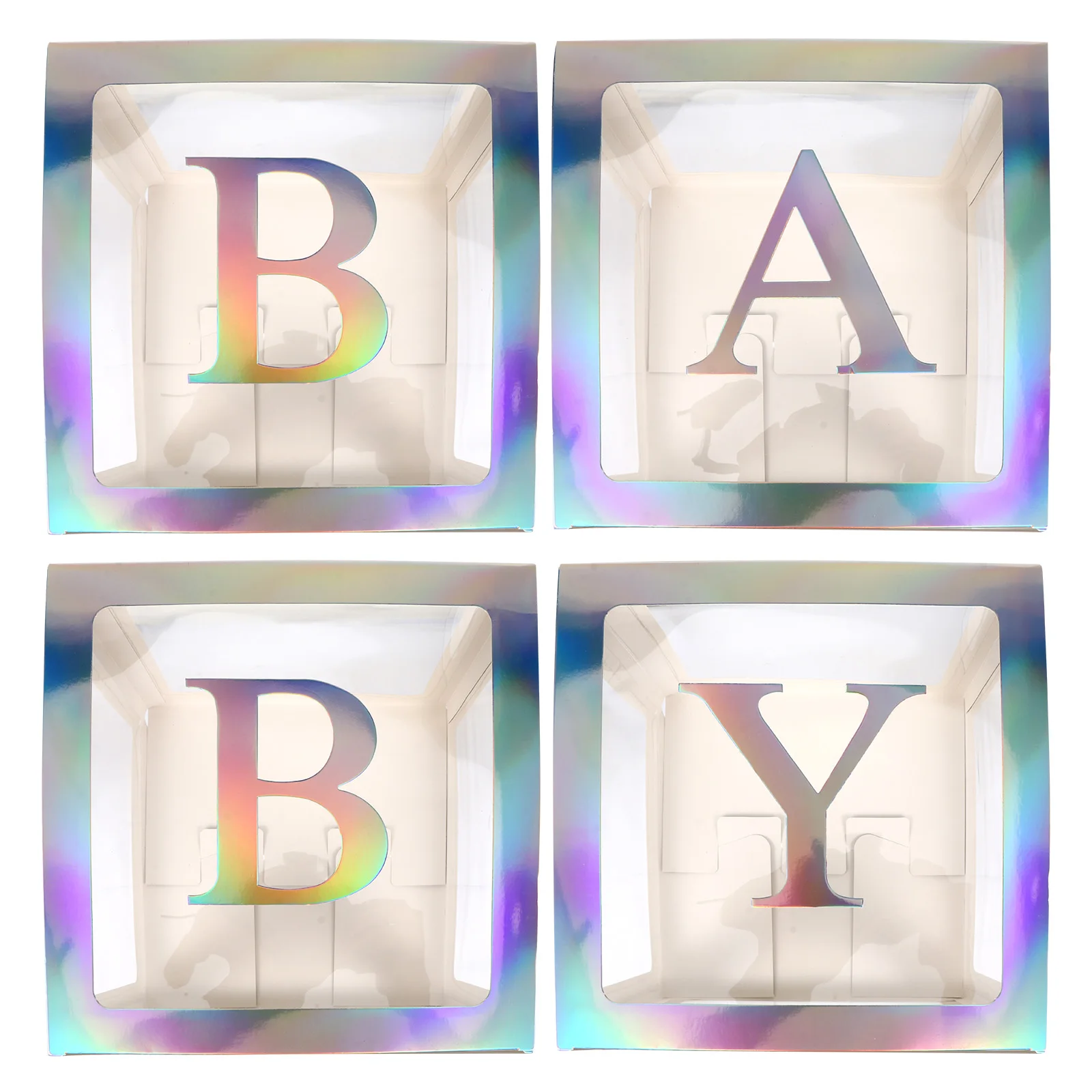 

Balloon Box Decoration Baby Shower Boxes Party Decorations Decorate Square Balloons Paper Transparent