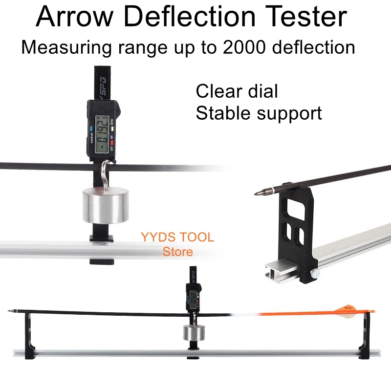 Arrow Deflection Tester Bow Archery Precision Tuning Shooting DIY Bow Tuning Tools Arrow Tail Angle Adapter