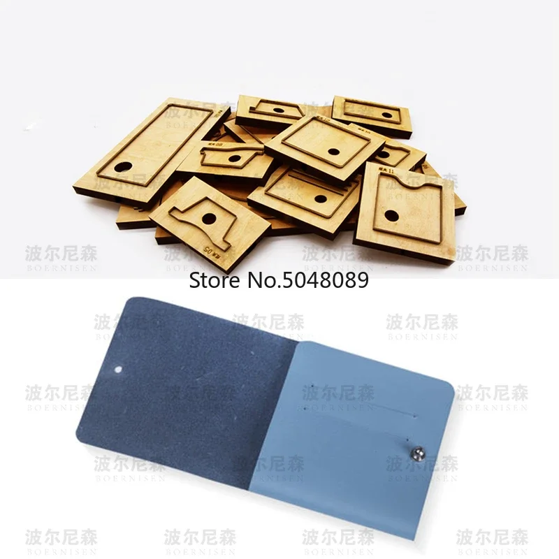 

Leather Die Cutter Japan Steel Blade DIY No Sewing Simple Small Card Holder Wallet Leather Craft Wooden Die Cutting Mould Tool