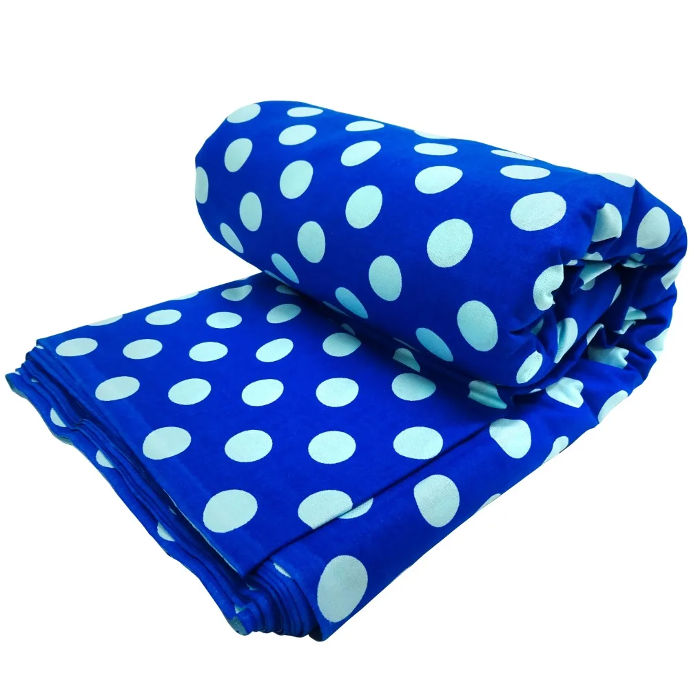 

45" x 8 yd 100% Cotton Print Craft Fabric, Lapis and Aqua