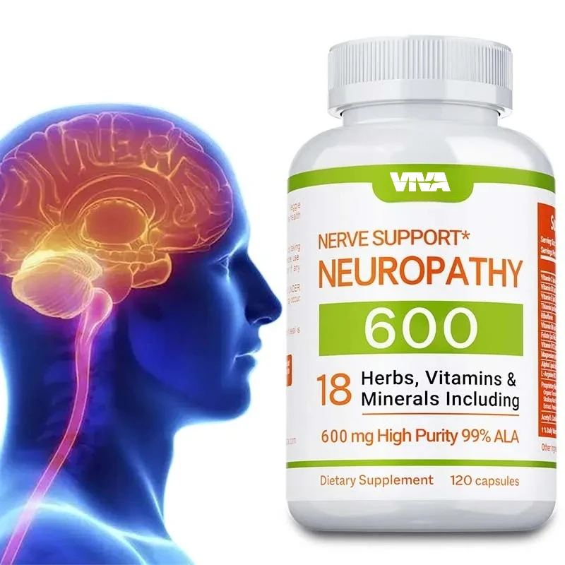 Neuropathy Support Supplement 600mg - Supports The Nervous System, Relieves Stress, Promotes Brain Function, and Boosts Energy