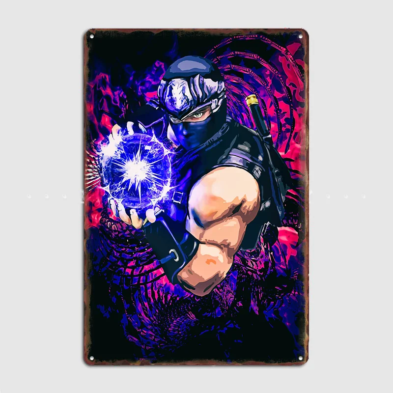 Ninja Gaiden ryu hayabusa Ultimate Gaming Poster Metal Sign Wall Custom Bedroom Indoor Home Wall Decor Posters Room Decoration