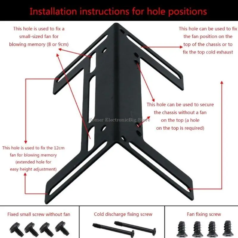 12 PC Pompa raffreddamento acqua Riducitore Radiatore Supporto drenaggio acqua Serratura del supporto per Il