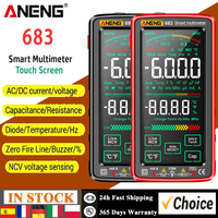 ANENG 683 6000 Counts Digital Multimeter Smart Anti-burn Rechargeable Universal Meter VA Reverse Display NCV Tester Flashlight