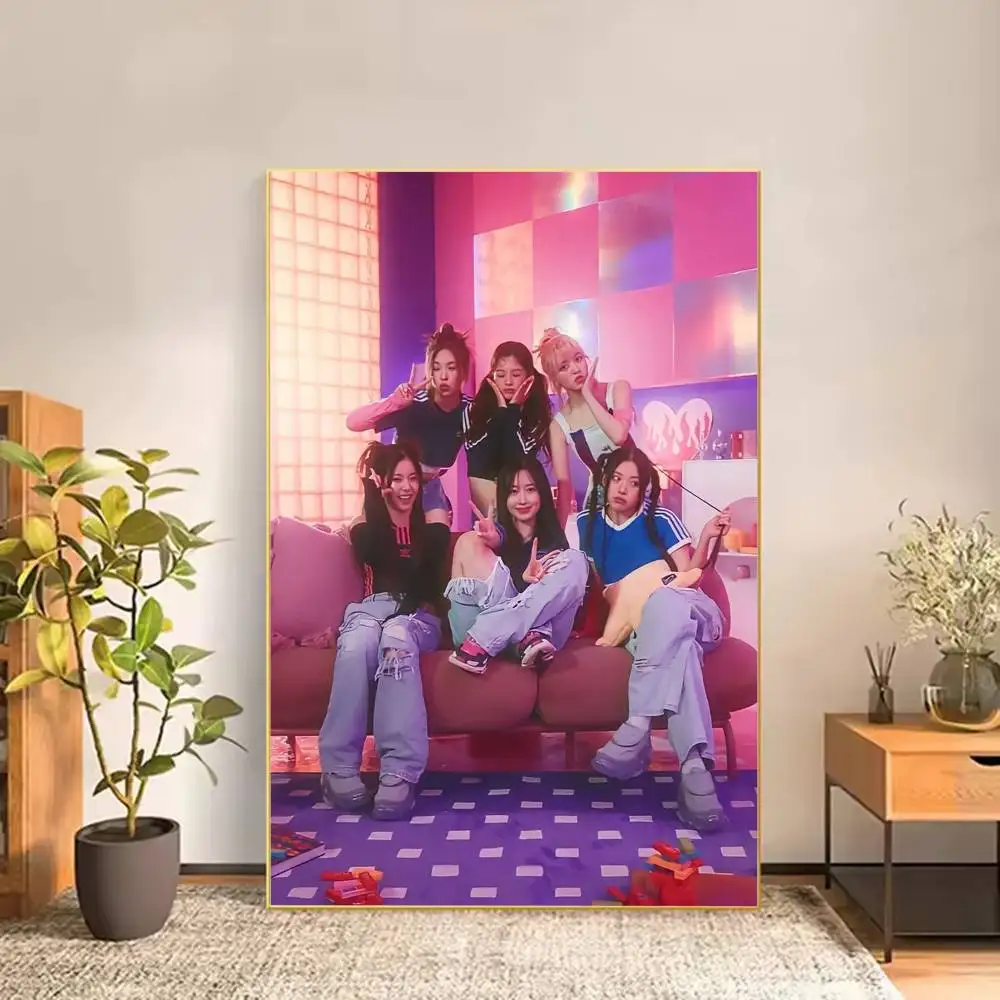 cool M-Music Group N-NMIXX Poster Versatile HD Waterproof Wall Art Self-Adhesive Decor for Any Space Ideal Gift
