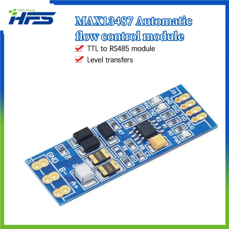 

MAX13487 5V-TTL RS485 Automatic Control Module 485 to TTL Level Intelligent Conversion Hardware