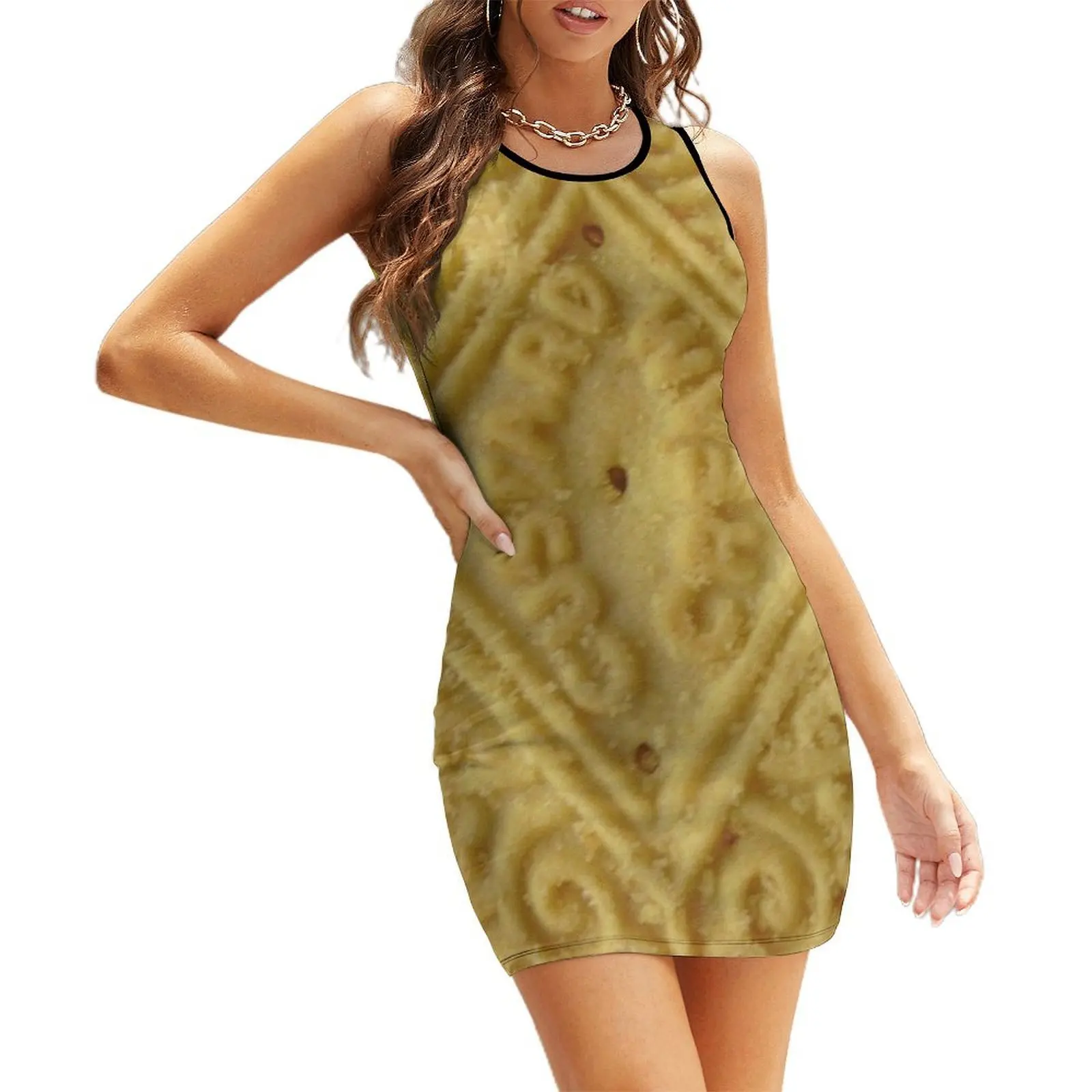 

Custard Cream Sleeveless Sundress dresses for woman 2025 dresses ladies 2025 summer Casual dresses