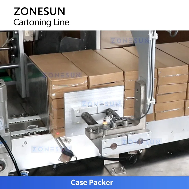 Zonesun ZS-FAL180V5 Linha de papelão automática Caso Embalagem Caixa Máquina de gravação Máquina de papelão