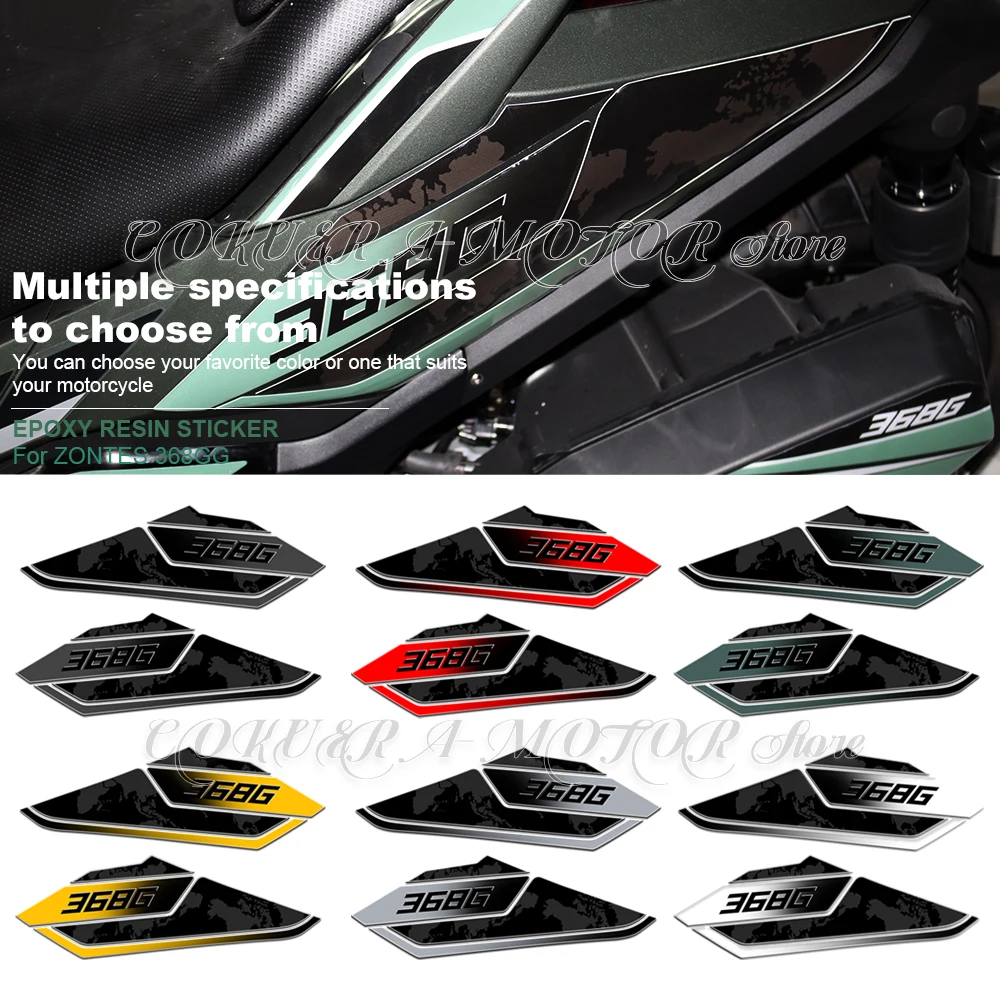 

For ZONTES 368G 368 G 2025 Motorcycle Accessories Stickers side sticker 3D Epoxy Resin Protection Stickers