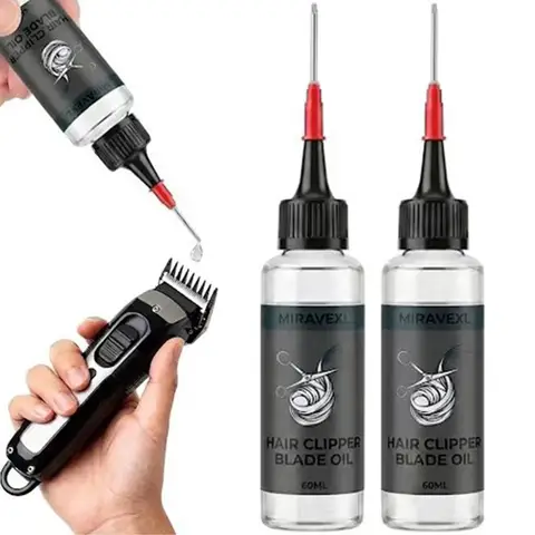 MIRAVEXL Hair Clipper Blade Oil - Anti-Rust Lubricant For Barber Trimmers, Shavers & Shears, Extends Blade Life, 60ml (2 Oz)