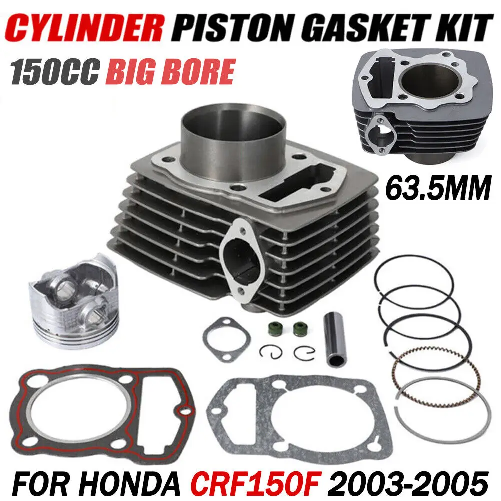 CRF 150F 150cc Motorcycle Engine Big Bore Cylinder Piston Gasket Kit for Honda CRF150F 2003 2004 2005