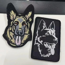 Toppe ricamate da pastore tedesco K9 Tactical Dog Morale Badge emblema militare zaino Hook & Loop Sticker